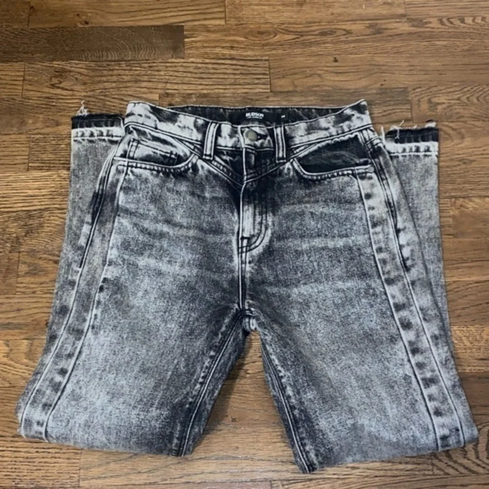 Hudson Charcoal Gray Straight Jeans - Picture 4 of 4